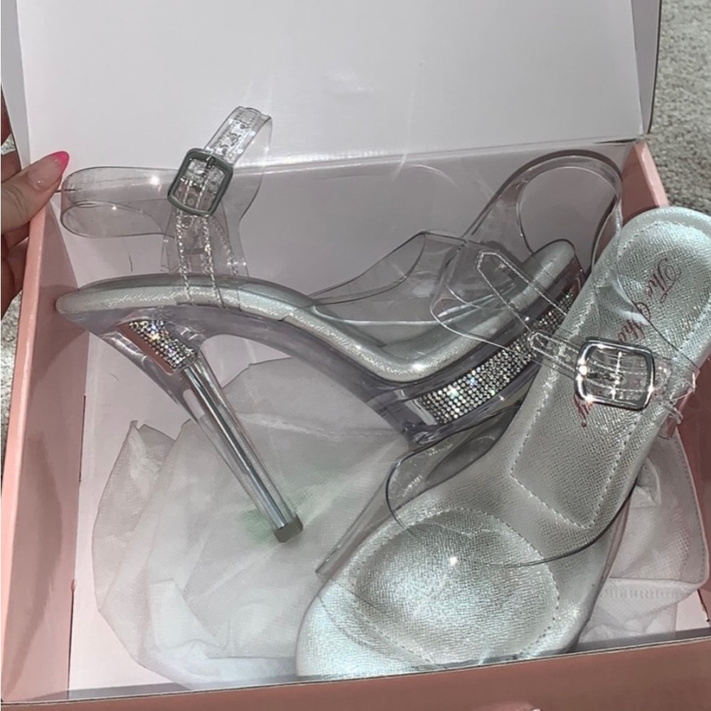 The Shoe Fairy clear heels